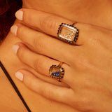 Antique Ring Petite Blue Rings - Moritz Glik sapphires diamonds