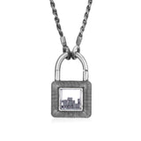 Cadeado Necklace Men's - Moritz Glik black diamond