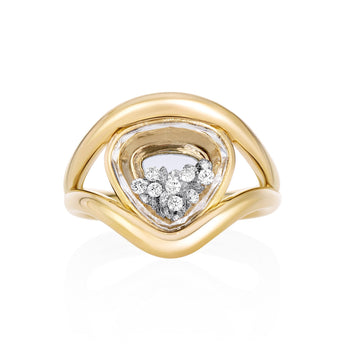 Cascavel Heart-ish Ring Petite Ring - Moritz Glik diamonds Cascavel