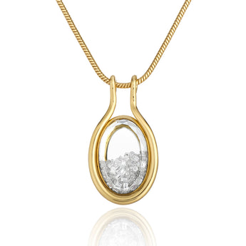 Cascavel Oval Necklace Necklaces - Moritz Glik diamonds