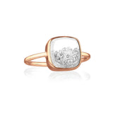Core Diamond Shaker Ring - Cushion Rings - Moritz Glik Ready to Ship diamonds
