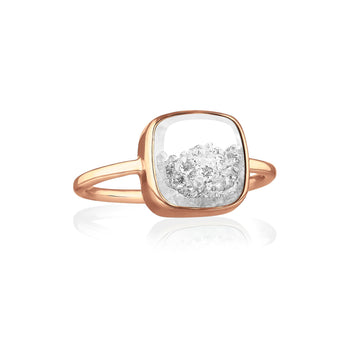 Core Diamond Shaker Ring - Cushion Rings - Moritz Glik Ready to Ship diamonds