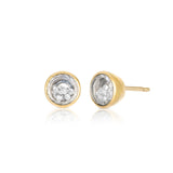 Neue Circle Stud Earrings Earrings - Moritz Glik Ready to Ship diamonds