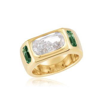 Brado Cigar Band Rings - Moritz Glik diamonds Elos Cigar Band