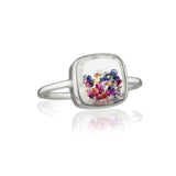 Confetti Shaker Ring Rings - Moritz Glik Kaleidoscope Colors rubies Core