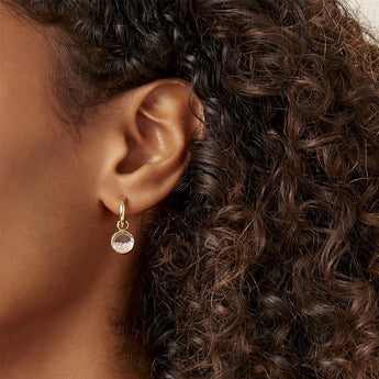 Diamond Shaker Huggies Earrings - Moritz Glik diamonds Hoops Core
