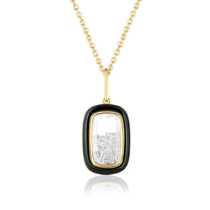 Janela Enamel Pendant Necklaces - Moritz Glik Enamel fall edit diamonds