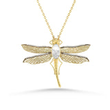 Dragon Fly Brooch & Pendant Necklaces - Moritz Glik diamonds Creatures