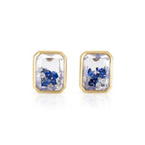 Esmeralda Shaker Studs Blue Earrings - Moritz Glik Ready to Ship sapphires Mother's Day