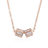 Hex Pave Necklace Necklace - Moritz Glik diamonds
