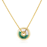 Roda 15 Pendant Emerald Necklace - Moritz Glik Roda emeralds
