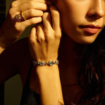 Arco Bracelet Paraiba Bracelets - Moritz Glik Paraiba Ready to Ship diamonds