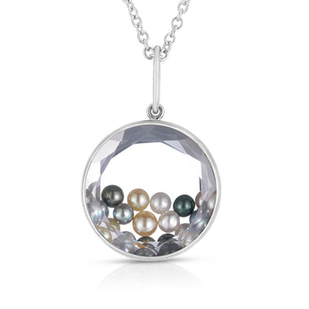Concha 18 Gray Pearl Necklace Necklaces - Moritz Glik Ready to Ship Pearls