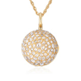 Disco Ball Locket Necklace Necklace - Moritz Glik diamonds Paraíba Tourmaline black diamond
