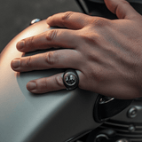 Men's Signet Ring Men's - Moritz Glik black diamond