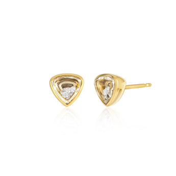 Neue Heart - ish Stud Earrings Earrings - Moritz Glik Ready to Ship diamonds