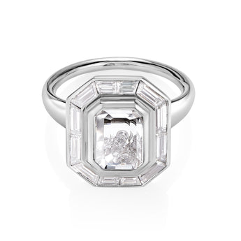 Portrait Diamond Shaker Ring Ring - Moritz Glik Ready to Ship diamonds