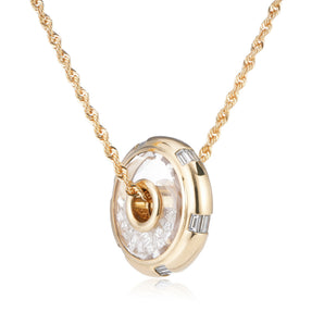 Diamond & 18k Gold Ten Fourteen Shaker Pendant Necklace main image 1