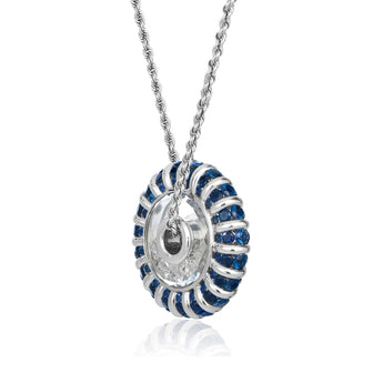 Vortice 12 Necklace Blue Necklace - Moritz Glik sapphires diamonds