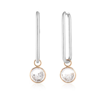 Clipe Two-Tone Hoop Earrings Earrings - Moritz Glik diamonds fall edit Circo