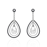 Layered Drops Earrings Earrings - Moritz Glik diamonds Enamel Apura