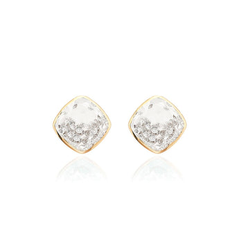 Naipe Shaker Studs Cushion Earrings - Moritz Glik diamonds Core