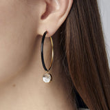 Reversible Enamel Hoops Earrings - Moritz Glik Enamel fall edit diamonds