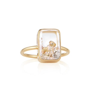 Ten Fourteen Petite Yellow Ring Ring - Moritz Glik diamonds Ready to Ship Core