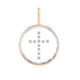 Vitrô Cross Charm - Large Necklaces - Moritz Glik Charms Customize Yours black diamond