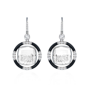 Volante Enamel Earrings Earrings - Moritz Glik Enamel fall edit diamonds