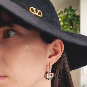 Volante Enamel Earrings Earrings - Moritz Glik Enamel fall edit diamonds
